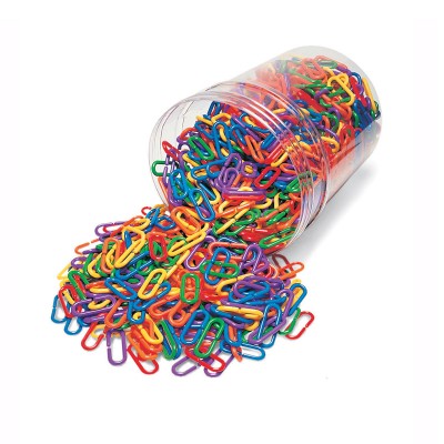 Learning Resources Rainbow Link 'N' Learn Links, Set of 1000   552936592